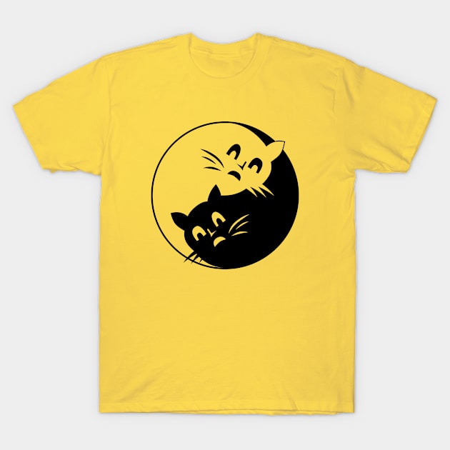 Yin yang cats T-Shirt by hoopoe